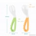2 Pack Baby Spoon and Fork Set Toddler Training Learning Spoons Forks Graduates Fun Pack Utensils 2 Piece Set - B078ZB3Z85